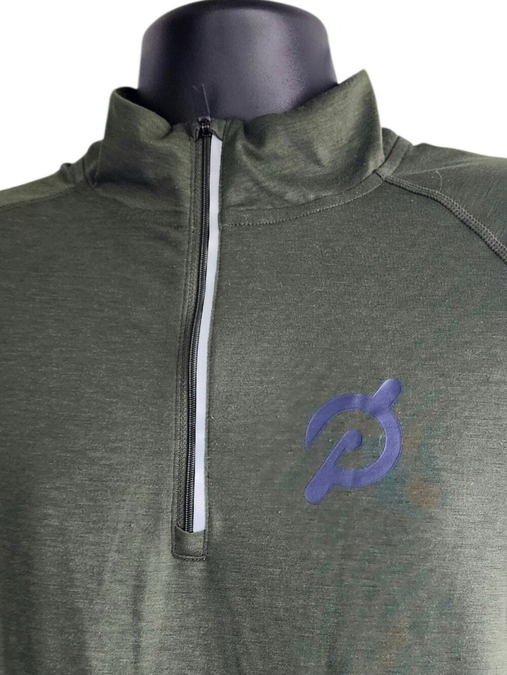 Peloton Olive Green Quarter-Zip Performance Top - Picture 7 of 12